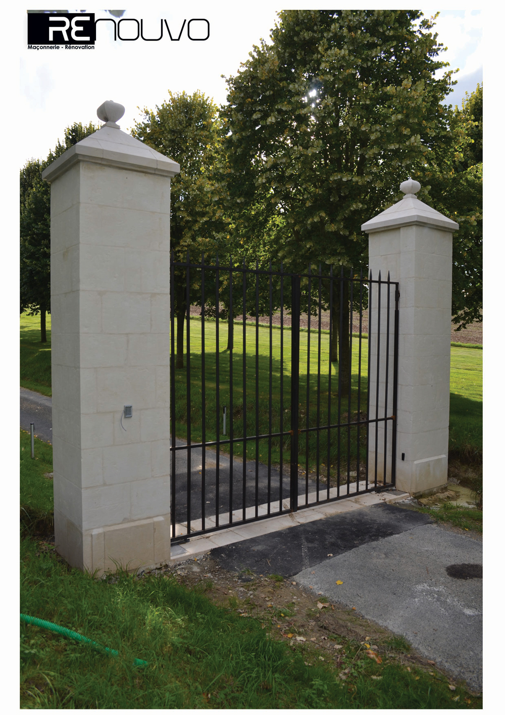 Rénovation d'un portail selon techniques traditionnelles